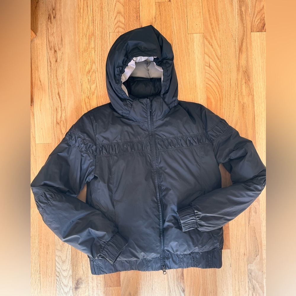 Women’s Black Nike Down Zip Up Jacket Sz M